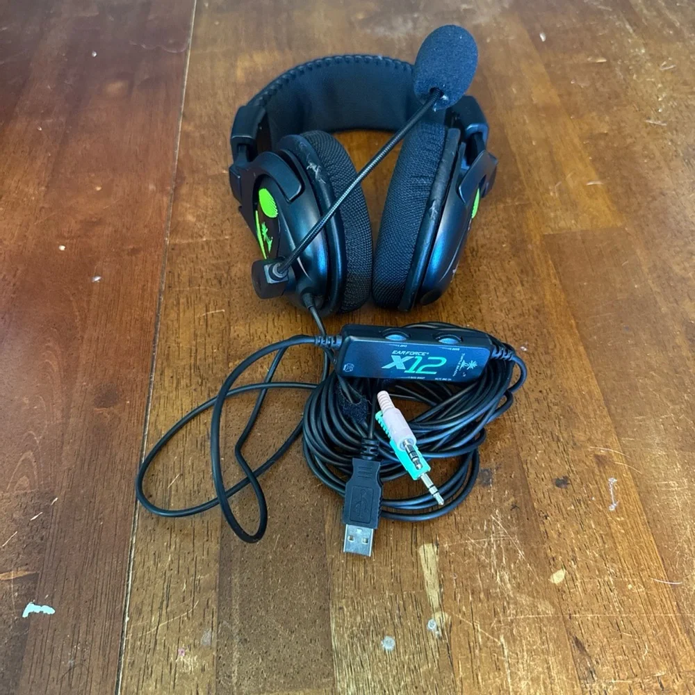 Turtle Beach X12 Gaming Headset - Black and Green
